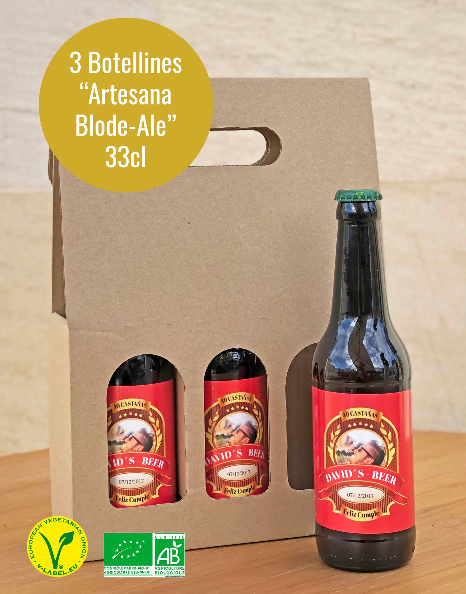 Etiquetas- para Cervezas personalizadas -Pegatinas para cervezas - Estrella  Galicia Envíos - 24 Horas