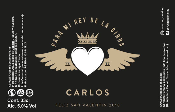 Personalizada San Valentín - Corona